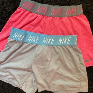 Two pairs of Nike shorts